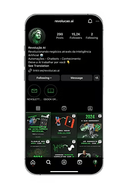Perfil do Revolução AI no Instagram
